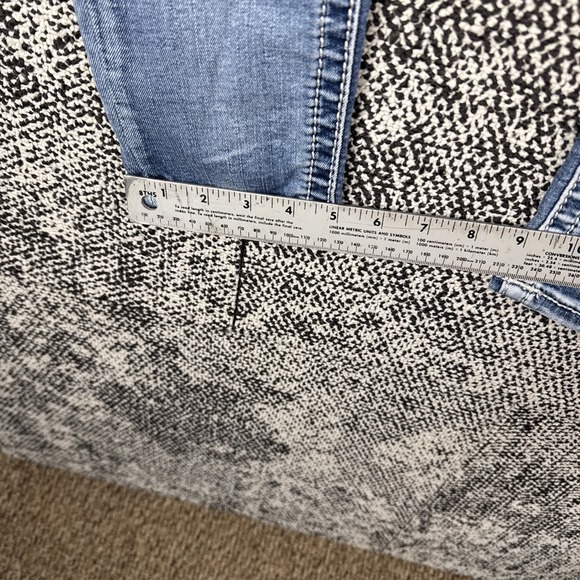 Miss Me Hailey Skinny Blue Jeans Womens 26 (FITS 26 X 29) Thick Stitch Bling - Picture 11 of 12